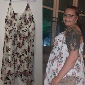 Torrid white floral dress 3X